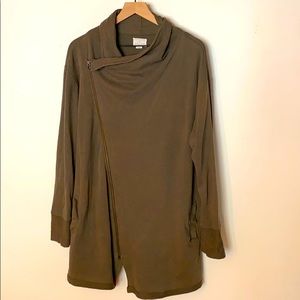 Amazing army green long jacket